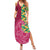 Japanese Bishamon-Kikkou Pattern Family Matching Summer Maxi Dress and Hawaiian Shirt Water Pillar Silent River Flow - Wonder Print Shop