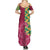 Japanese Bishamon-Kikkou Pattern Family Matching Summer Maxi Dress and Hawaiian Shirt Water Pillar Silent River Flow - Wonder Print Shop