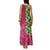 Japanese Bishamon-Kikkou Pattern Family Matching Tank Maxi Dress and Hawaiian Shirt Water Pillar Silent River Flow - Wonder Print Shop