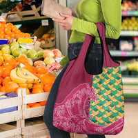 Japanese Bishamon-Kikkou Pattern Grocery Bag Water Pillar Silent River Flow - Wonder Print Shop