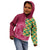Japanese Bishamon-Kikkou Pattern Kid Hoodie Water Pillar Silent River Flow - Wonder Print Shop