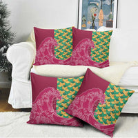 Japanese Bishamon-Kikkou Pattern Pillow Cover Water Pillar Silent River Flow - Wonder Print Shop