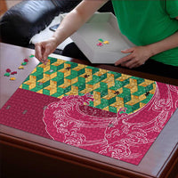 Japanese Bishamon-Kikkou Pattern Puzzle Water Pillar Silent River Flow - Wonder Print Shop