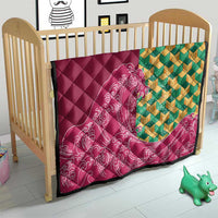 Japanese Bishamon-Kikkou Pattern Quilt Water Pillar Silent River Flow - Wonder Print Shop