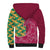 Japanese Bishamon-Kikkou Pattern Sherpa Hoodie Water Pillar Silent River Flow - Wonder Print Shop