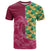 Japanese Bishamon-Kikkou Pattern T Shirt Water Pillar Silent River Flow - Wonder Print Shop