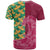 Japanese Bishamon-Kikkou Pattern T Shirt Water Pillar Silent River Flow - Wonder Print Shop