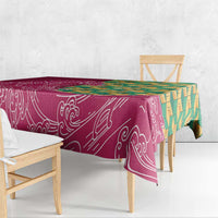 Japanese Bishamon-Kikkou Pattern Tablecloth Water Pillar Silent River Flow - Wonder Print Shop