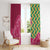 Japanese Bishamon-Kikkou Pattern Window Curtain Water Pillar Silent River Flow - Wonder Print Shop