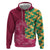 Japanese Bishamon-Kikkou Pattern Zip Hoodie Water Pillar Silent River Flow - Wonder Print Shop