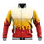 Japanese Kaen Pattern Baseball Jacket Flame Pillar Blazing Lion Heart - Wonder Print Shop