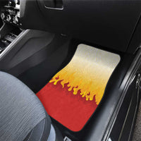 Japanese Kaen Pattern Car Mats Flame Pillar Blazing Lion Heart - Wonder Print Shop