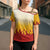 Japanese Kaen Pattern Cross Shoulder Shirt Flame Pillar Blazing Lion Heart - Wonder Print Shop