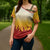 Japanese Kaen Pattern Cross Shoulder Shirt Flame Pillar Blazing Lion Heart - Wonder Print Shop