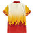 Japanese Kaen Pattern Family Matching Off The Shoulder Long Sleeve Dress and Hawaiian Shirt Flame Pillar Blazing Lion Heart - Wonder Print Shop