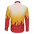 Japanese Kaen Pattern Family Matching Off The Shoulder Long Sleeve Dress and Hawaiian Shirt Flame Pillar Blazing Lion Heart - Wonder Print Shop