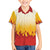 Japanese Kaen Pattern Family Matching Off Shoulder Maxi Dress and Hawaiian Shirt Flame Pillar Blazing Lion Heart - Wonder Print Shop