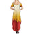 Japanese Kaen Pattern Family Matching Summer Maxi Dress and Hawaiian Shirt Flame Pillar Blazing Lion Heart - Wonder Print Shop