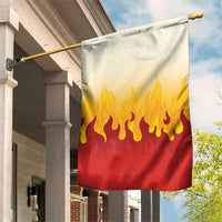 Japanese Kaen Pattern Garden Flag Flame Pillar Blazing Lion Heart - Wonder Print Shop