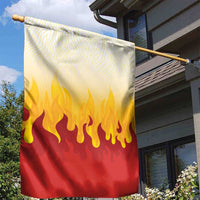 Japanese Kaen Pattern Garden Flag Flame Pillar Blazing Lion Heart - Wonder Print Shop