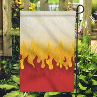 Japanese Kaen Pattern Garden Flag Flame Pillar Blazing Lion Heart - Wonder Print Shop