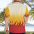 Japanese Kaen Pattern Hawaiian Shirt Flame Pillar Blazing Lion Heart - Wonder Print Shop