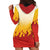 Japanese Kaen Pattern Hoodie Dress Flame Pillar Blazing Lion Heart - Wonder Print Shop