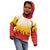 Japanese Kaen Pattern Kid Hoodie Flame Pillar Blazing Lion Heart - Wonder Print Shop