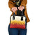 Japanese Kaen Pattern Shoulder Handbag Flame Pillar Blazing Lion Heart - Wonder Print Shop