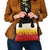 Japanese Kaen Pattern Shoulder Handbag Flame Pillar Blazing Lion Heart - Wonder Print Shop