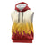 Japanese Kaen Pattern Sleeveless Hoodie Flame Pillar Blazing Lion Heart - Wonder Print Shop