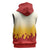 Japanese Kaen Pattern Sleeveless Hoodie Flame Pillar Blazing Lion Heart - Wonder Print Shop