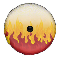 Japanese Kaen Pattern Spare Tire Cover Flame Pillar Blazing Lion Heart - Wonder Print Shop