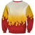 Japanese Kaen Pattern Sweatshirt Flame Pillar Blazing Lion Heart - Wonder Print Shop