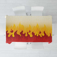 Japanese Kaen Pattern Tablecloth Flame Pillar Blazing Lion Heart - Wonder Print Shop