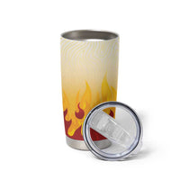 Japanese Kaen Pattern Tumbler Cup Flame Pillar Blazing Lion Heart - Wonder Print Shop