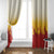 Japanese Kaen Pattern Window Curtain Flame Pillar Blazing Lion Heart - Wonder Print Shop