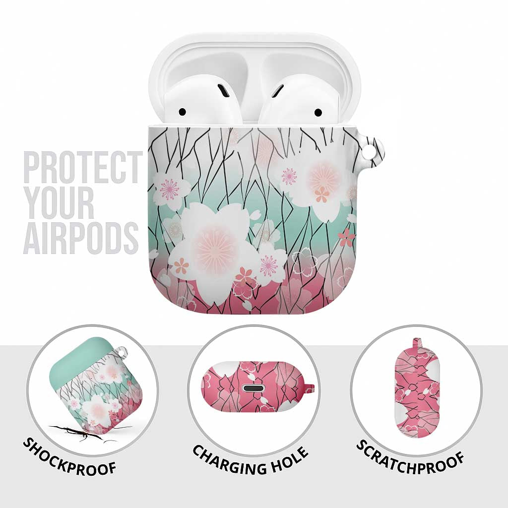 Japanese Kocho Pattern AirPods Case Insect Pillar Butterfly Flower Fairy - Wonder Print Shop