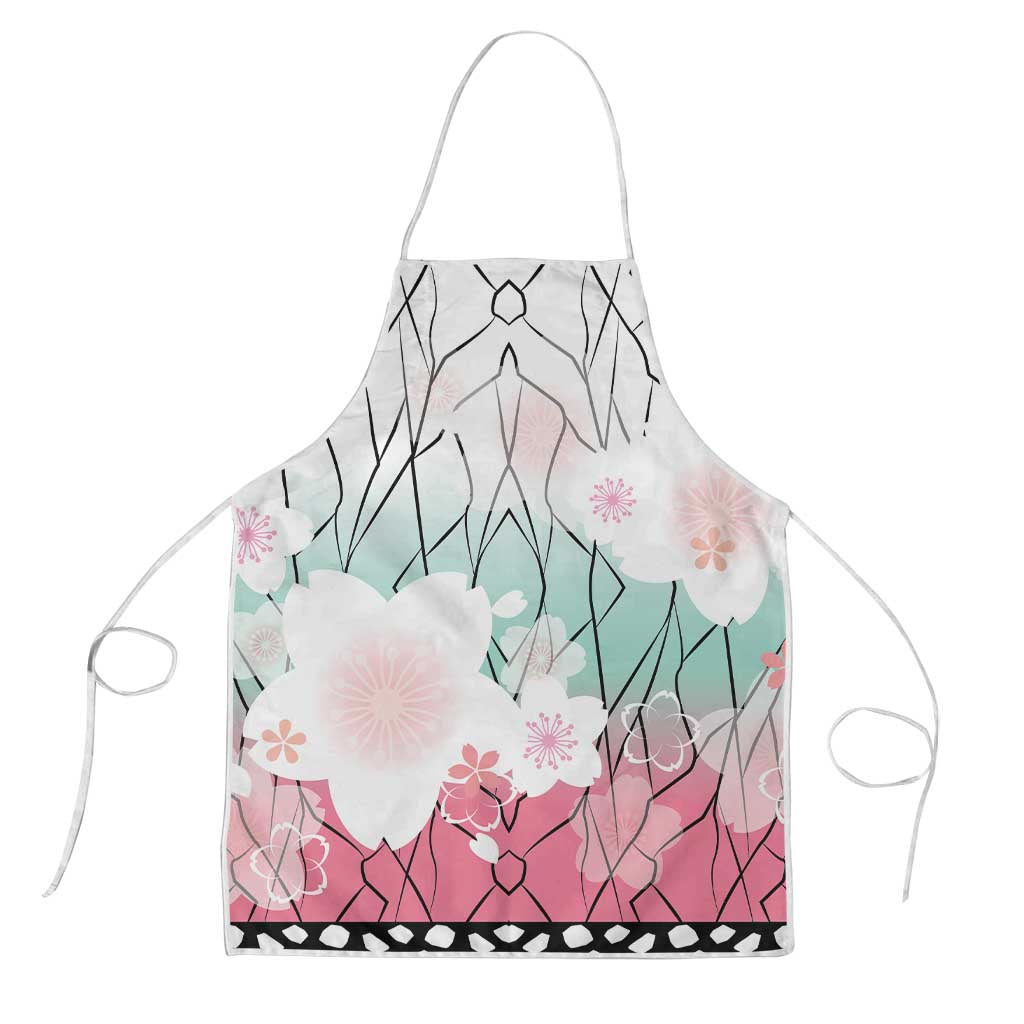 Japanese Kocho Pattern Apron Insect Pillar Butterfly Flower Fairy - Wonder Print Shop