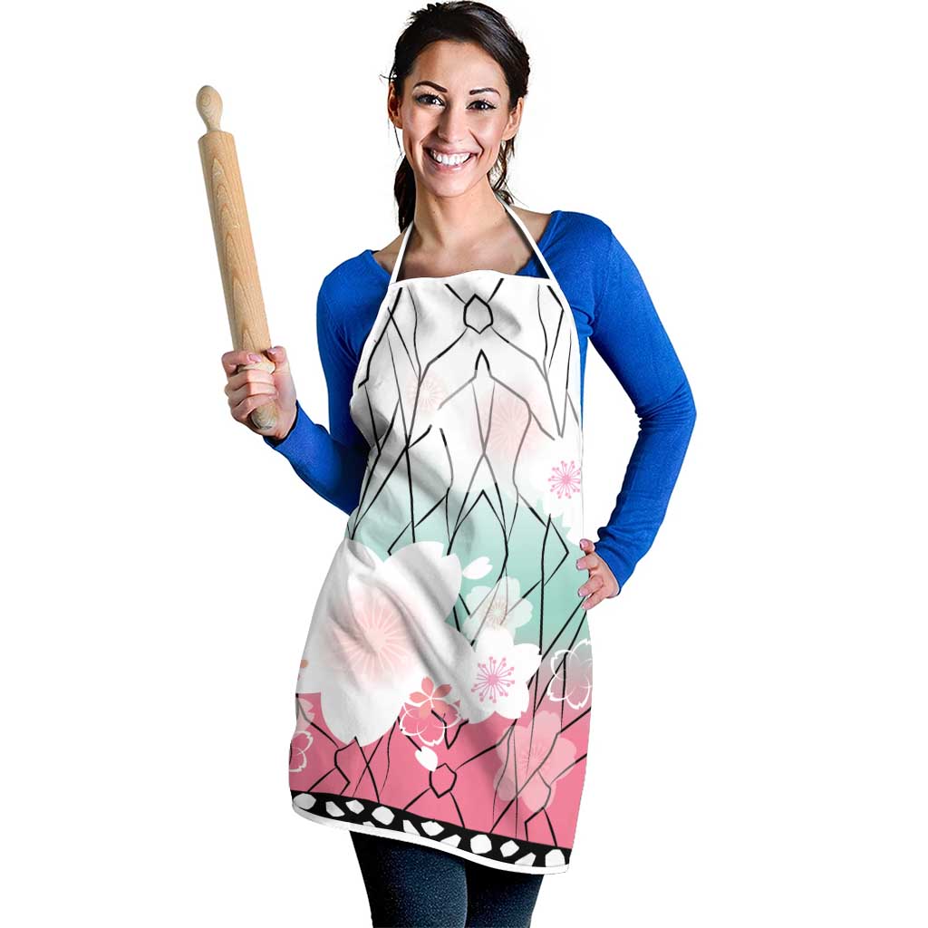 Japanese Kocho Pattern Apron Insect Pillar Butterfly Flower Fairy - Wonder Print Shop