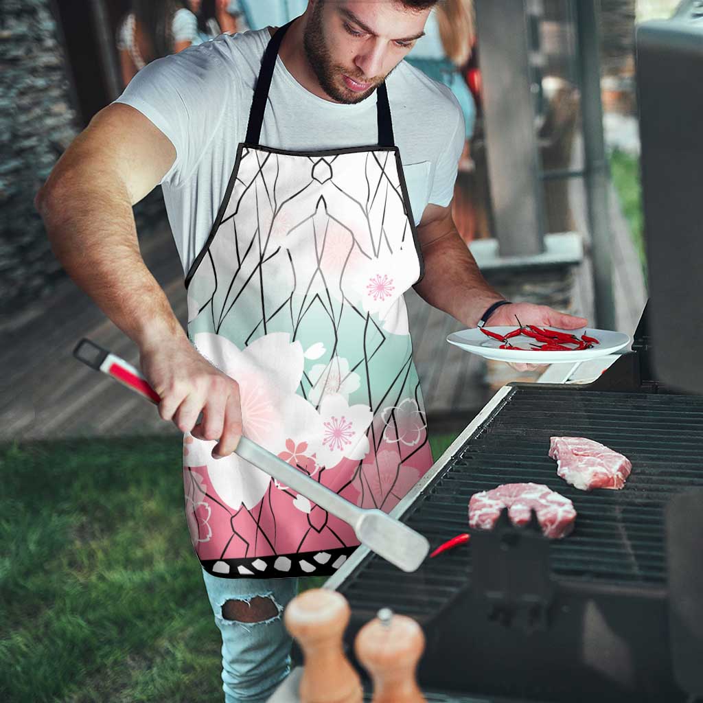 Japanese Kocho Pattern Apron Insect Pillar Butterfly Flower Fairy - Wonder Print Shop