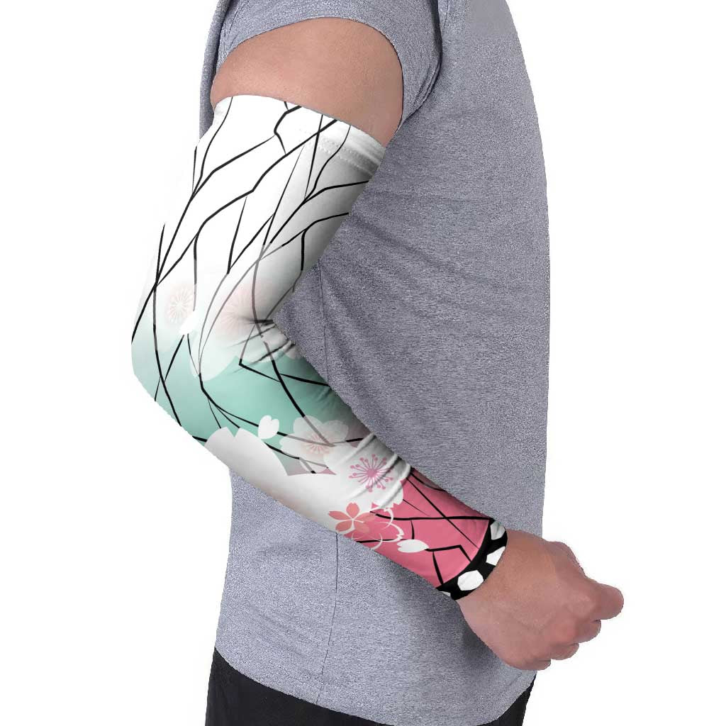 Japanese Kocho Pattern Arm Sleeves Insect Pillar Butterfly Flower Fairy - Wonder Print Shop