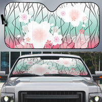 Japanese Kocho Pattern Auto Sun Shade Insect Pillar Butterfly Flower Fairy - Wonder Print Shop