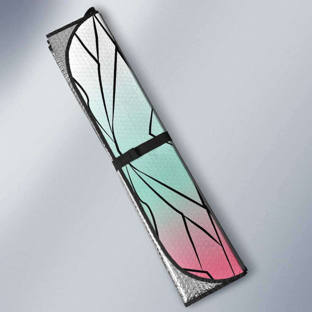 Japanese Kocho Pattern Auto Sun Shade Insect Pillar Butterfly Flower Fairy - Wonder Print Shop