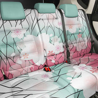 Japanese Kocho Pattern Back Car Seat Cover Insect Pillar Butterfly Flower Fairy - Wonder Print Shop