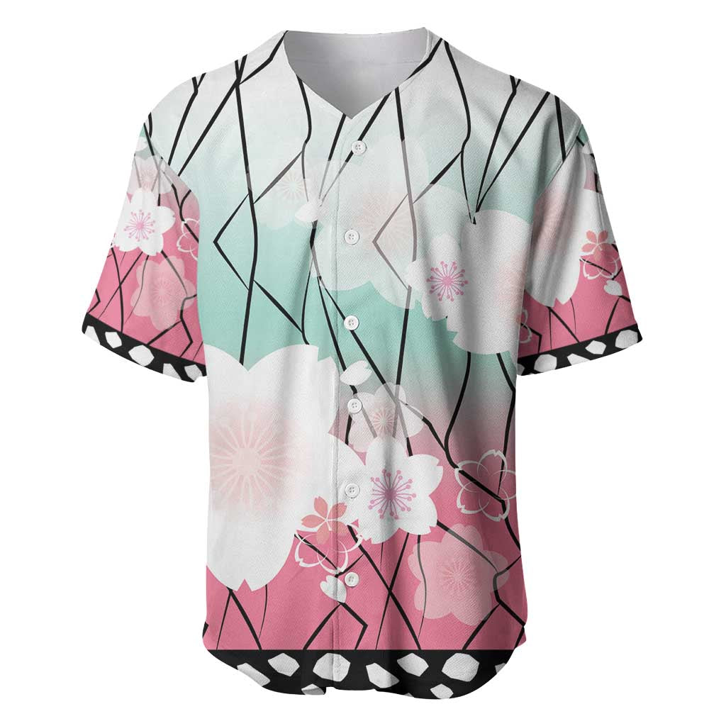 Japanese Kocho Pattern Baseball Jersey Insect Pillar Butterfly Flower Fairy - Wonder Print Shop