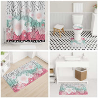 Japanese Kocho Pattern Bathroom Set Insect Pillar Butterfly Flower Fairy - Wonder Print Shop