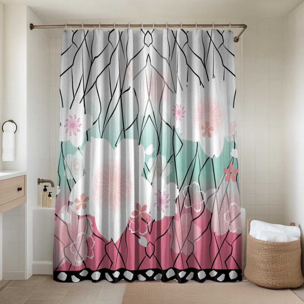 Japanese Kocho Pattern Bathroom Set Insect Pillar Butterfly Flower Fairy - Wonder Print Shop