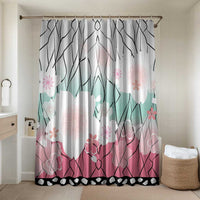 Japanese Kocho Pattern Bathroom Set Insect Pillar Butterfly Flower Fairy - Wonder Print Shop