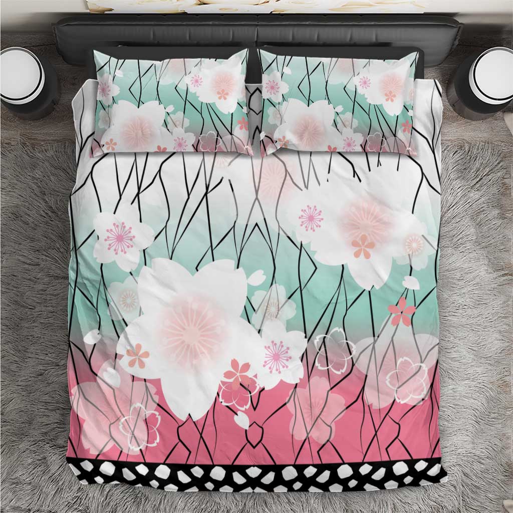 Japanese Kocho Pattern Bedding Set Insect Pillar Butterfly Flower Fairy - Wonder Print Shop